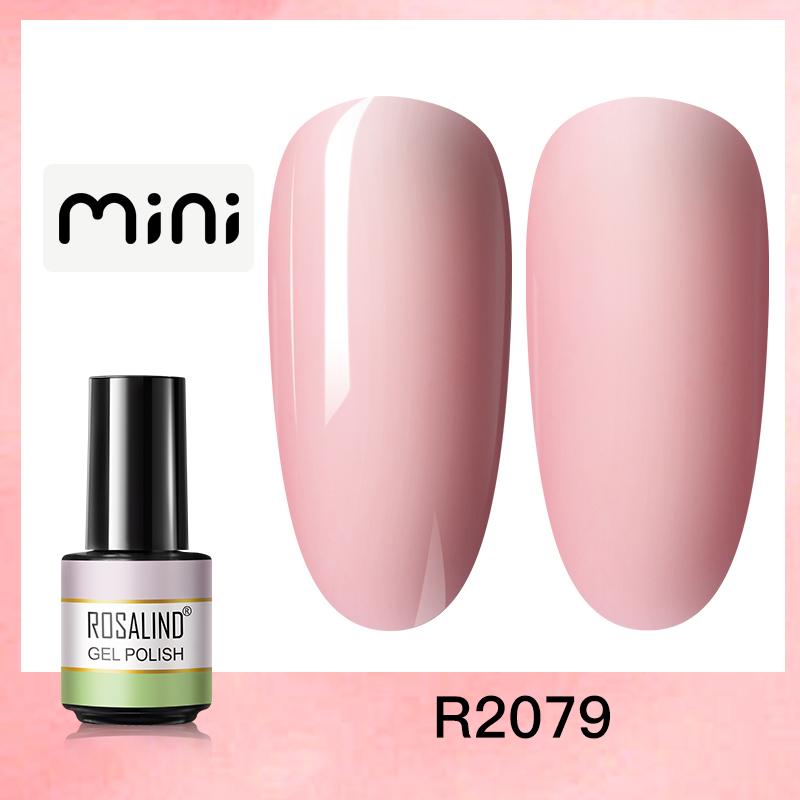 ROSALIND Mini Nail Gel Polish Hybrid Gel Polish UV Gel Manicure Soak Off Nail Art Base Top Coat