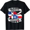Half Dominican Half Puerto Rican Design Great Gift Tee T-Shirt S-3XL