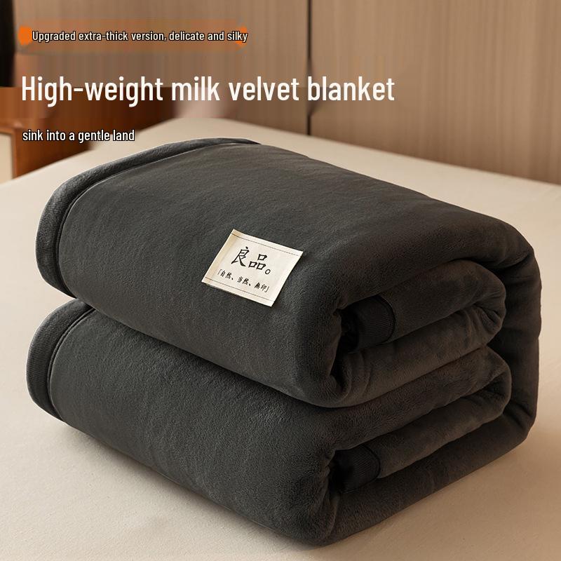 G5Z Velvet Milk Coral Fleece Throw Blanket - Office, Sofa, Nap, Winter Gift