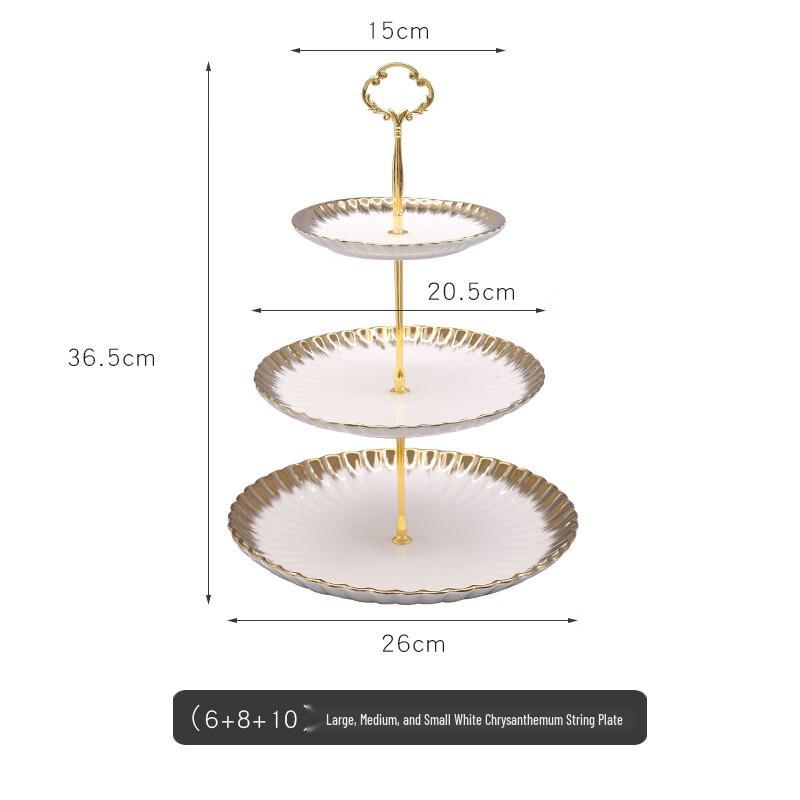 Ceramic Chrysanthemum Dessert & Snack Plate