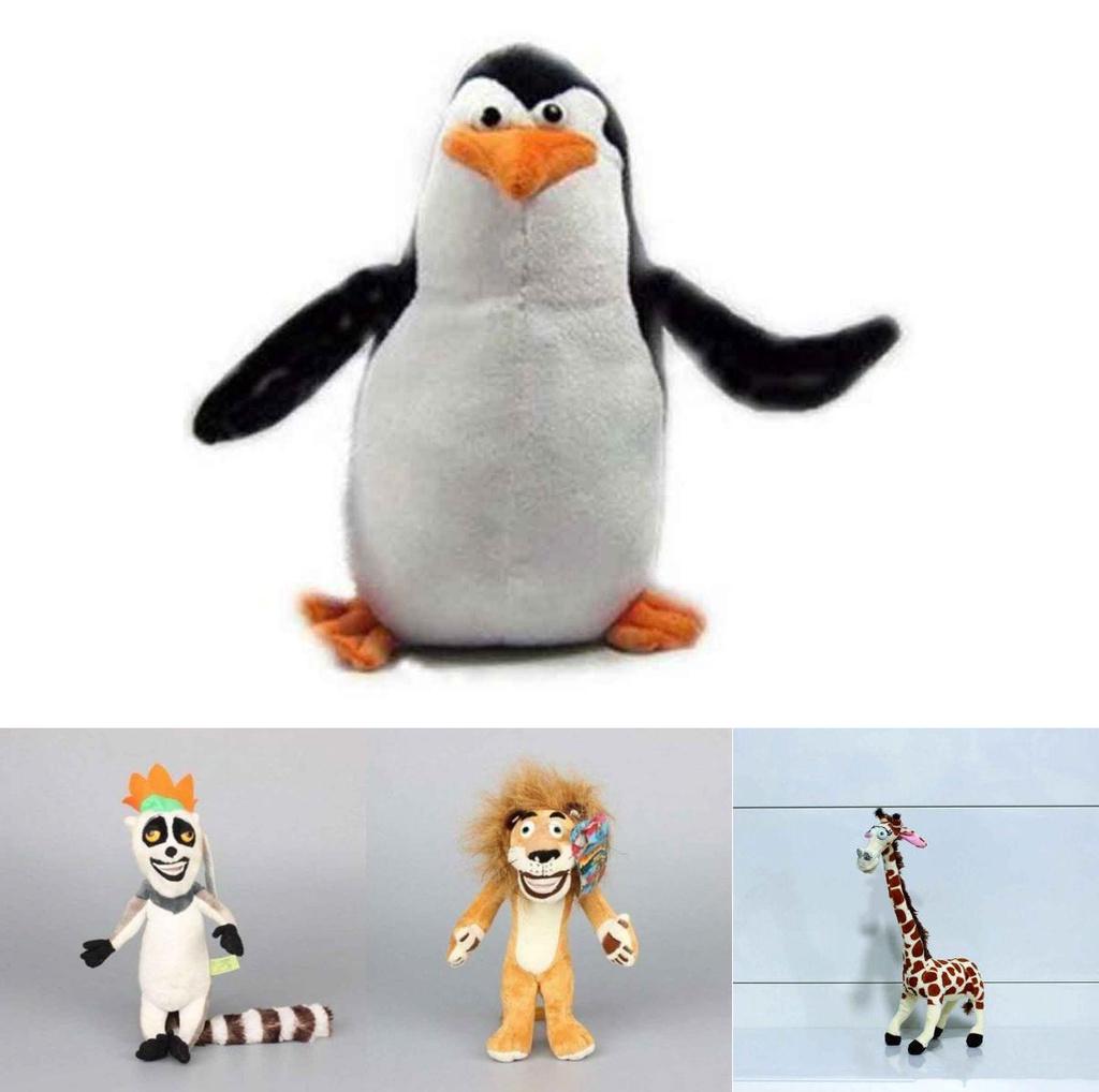 Cozy And Soft Madagascar Plush Toys Including Alex Lion Marty Zebra And More