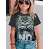 Children's Clothing Girl T-Shirt Short Sleeve 3D Cute Animals Print Kids Summer Clothes Casual Outdoor Graphic Boys Tshirt Tops