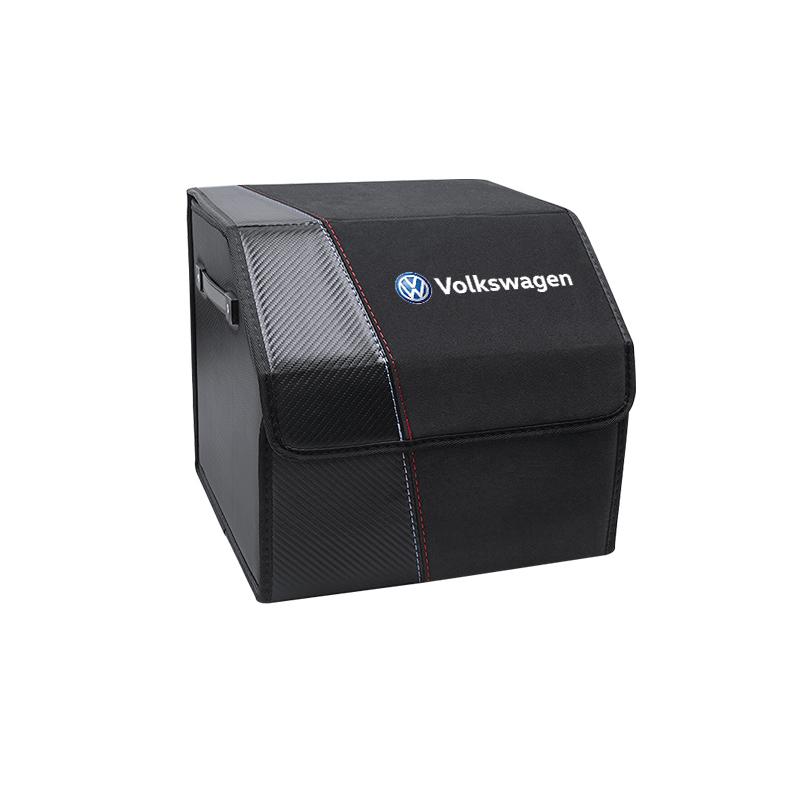 Car Trunk Organizer Box Large Storage Case Suede Bag For VW Golf Polo Tiguan Touran Jetta Passat CC T5 GTI Scirocco Arteon Caddy zf3