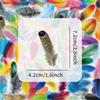 50Pcs/Set Colorful Feather Series 03 PET Stickers Waterproof DIY Fashion Doodle Decals Stickers