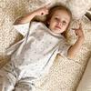 Cotton Kids Pajama Set Boys Girls A-Class Safe Sleepwear Parent-Child Matching Outfit Short Sleeve Home Wear