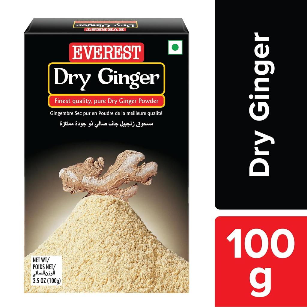 EVEREST Dry Ginger Powder 100 Gram Pack Of 1 | Aromatic, Fine Ground, Warm Sweet Spice For Cooking & Baking