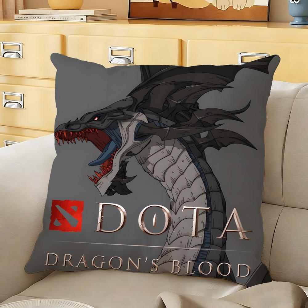 DDota DDragons BBlood Cushion Cover Soft Durable Reversible Pillow Cover Home Car MultiScene Daily Comfort Pillowcase