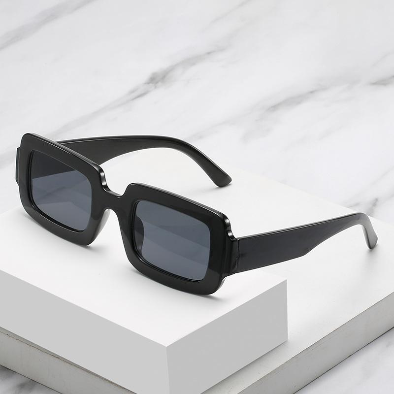 Square Sunglasses, Mujia Catwalk Jelly-Colored Square Glasses, Street Photography Retro Sunglasses For Women