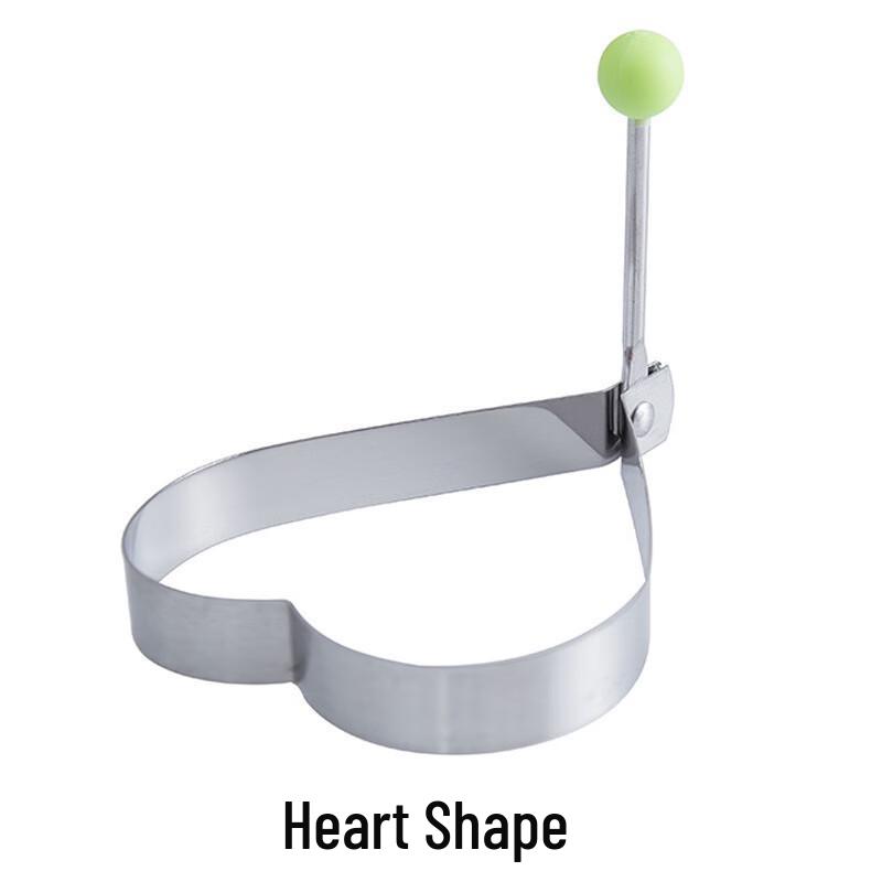 Heart-Shaped Stainless Steel Egg Molds (50-Pack)