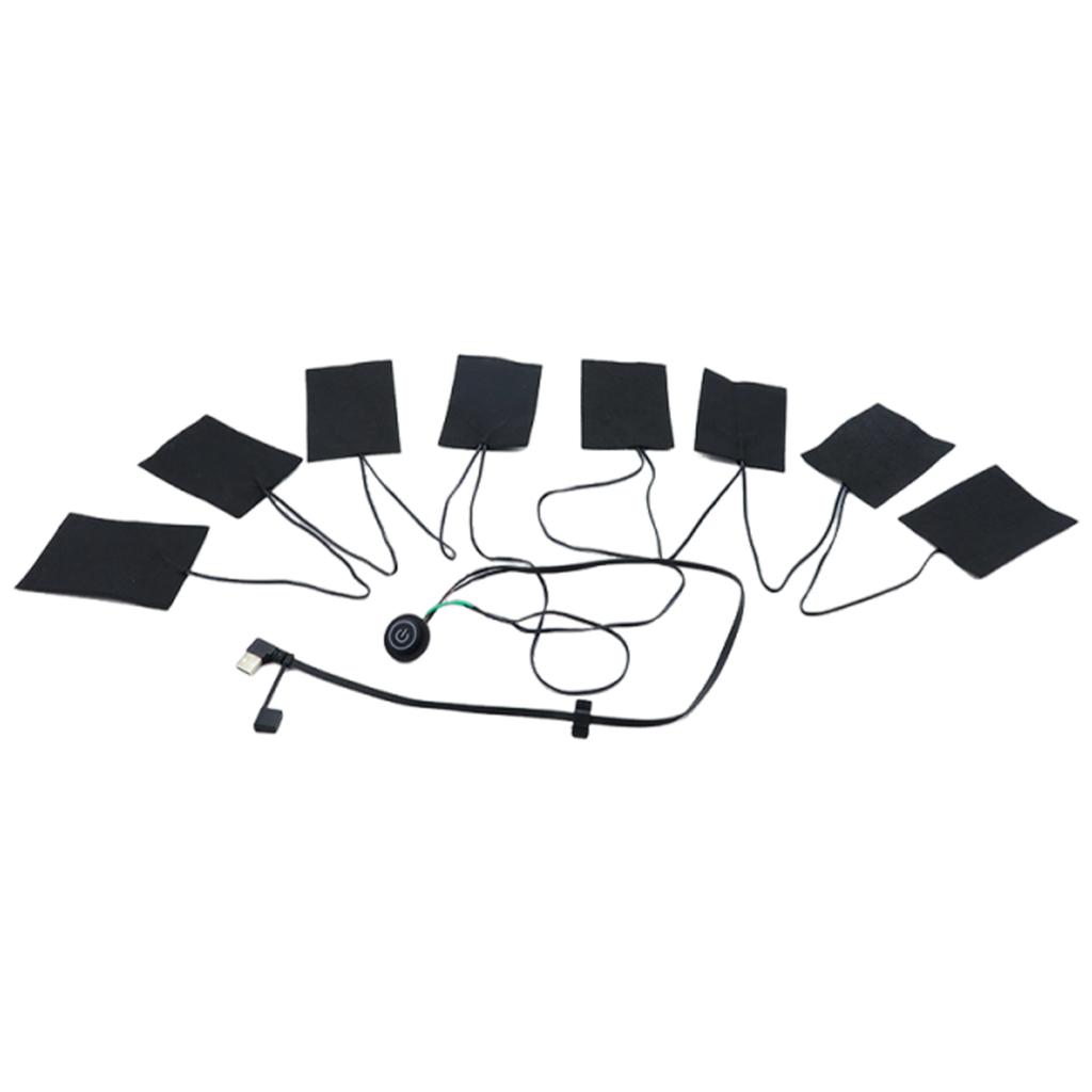 5V USB Warm Pads With 3 Gear Adjustable Temperature Fast Heating Heater Pet Cushion Warmer Electric Heating Sheet For Cloth Vest