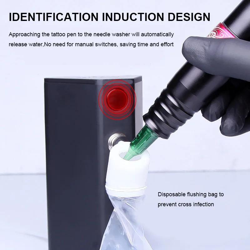 Automatic Portable Tattoo Needle Cleaner Washer Identification Induction Strong Convenient Tattoo Cleaning Machine