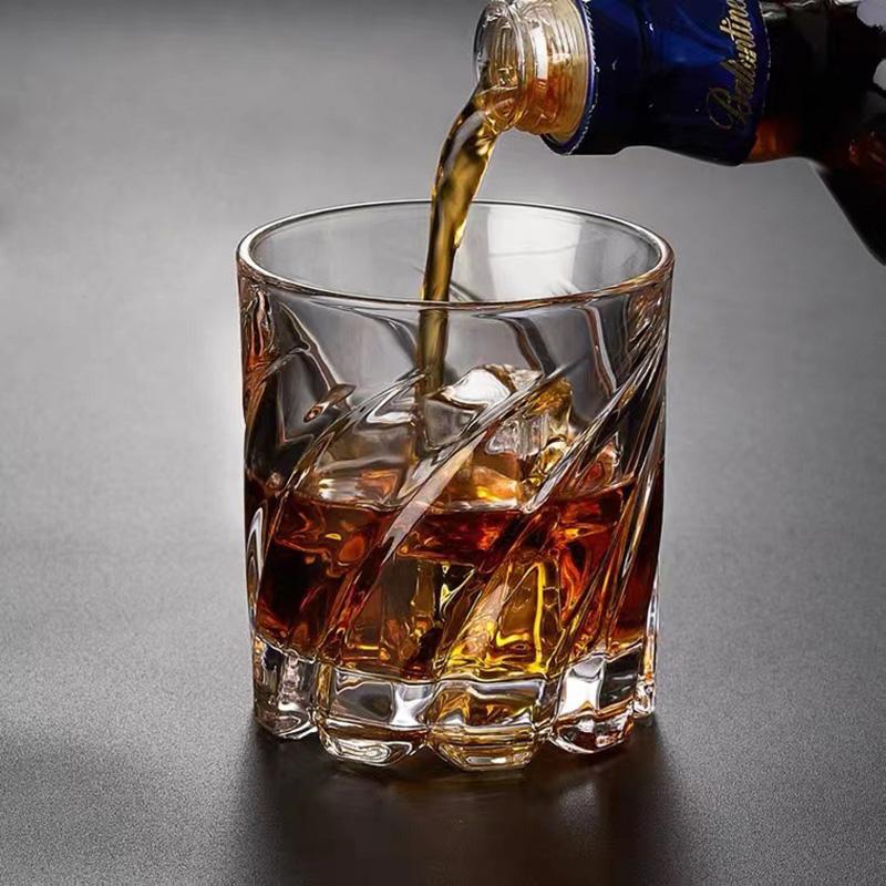 Runda Whiskeyglas Dryckesglas Transparent Glacier Cocktails Dricksglas Mugg Drickskopp Juice Mjölk Cocktail Dricksglas
