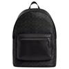 West 32 Marke Logo Aufdruck Reißverschluss, Kunstleder, Rucksack, Große Größe, Unisex Paar Größe, Anthrazit