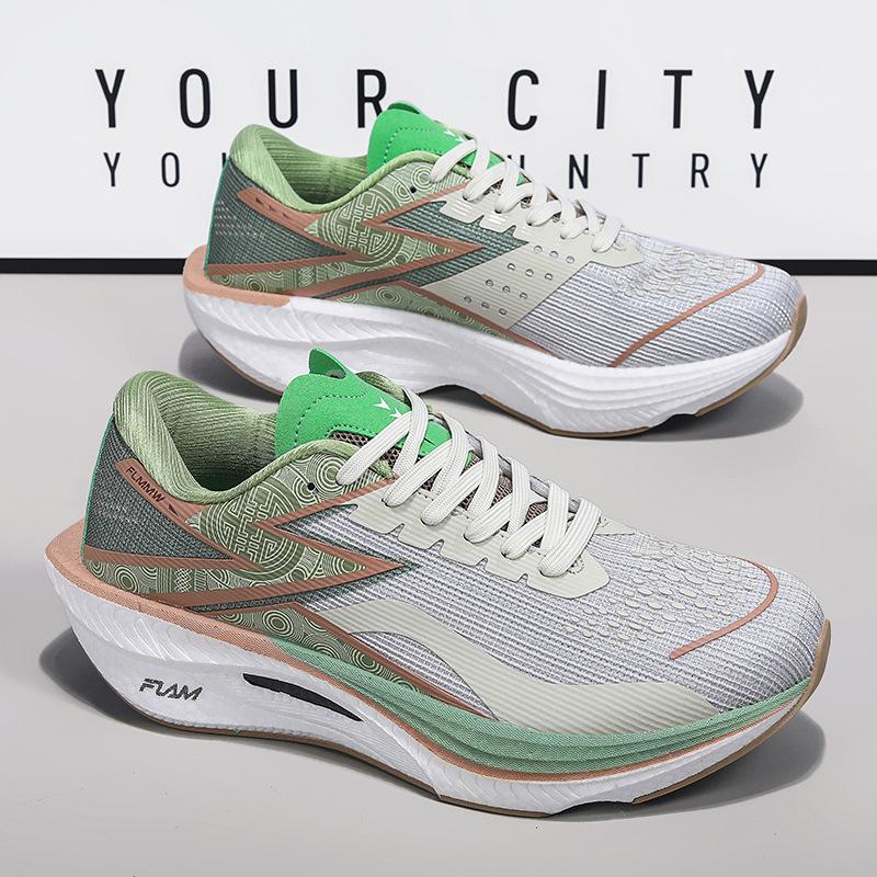 New plus size running shoes flying 4 carbon plate marathon men's and women's racing body side training sneakers running shoes