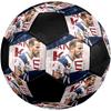 HurriKane Printed Size 5 Soccer Ball, Machine-Stitched PVC, Durable & High Bounce, All Ages Fit, fan merchandise, matches & outdoor use.