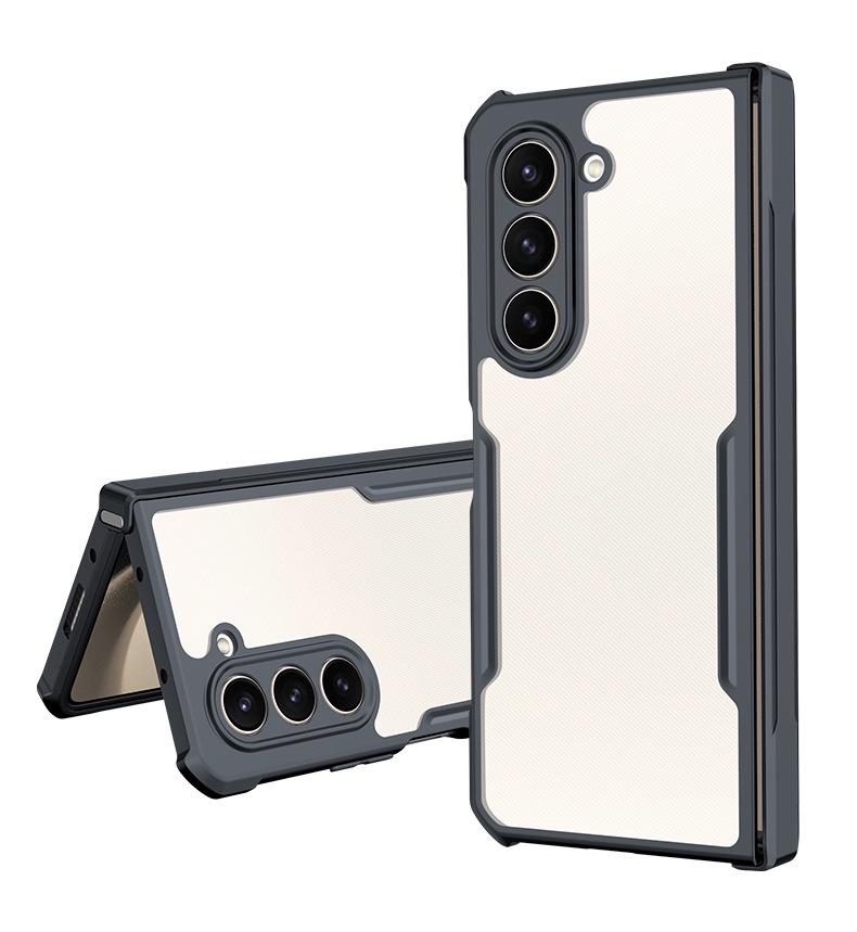 Xundi Z Fold7 Shockproof Case for Samsung Galaxy 6 - Transparent Glass Foldable Cover