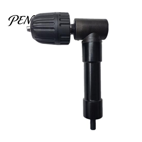 Narrow Space Drilling Accessory 90 Degree Right Angle Drill Attachment, Corner Adapter with 0.8-10mm 3-Jaw Chuck, Compatible Most Bits Professional