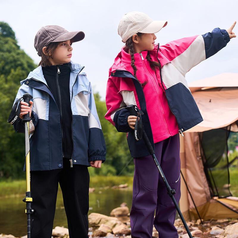 Montagut Kids 3-in-1 Waterproof Fleece-Lined Hooded Jacket