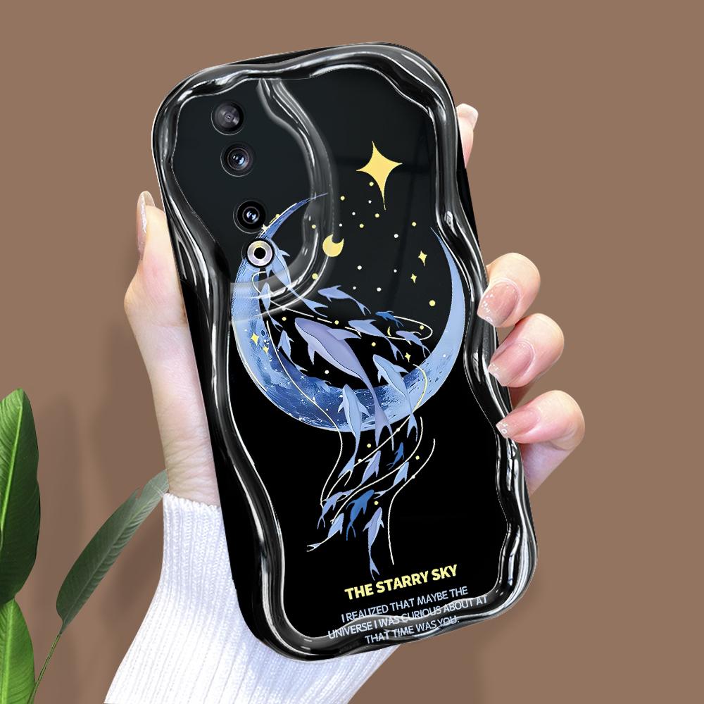 

Милый мультяшный узор, кремовая текстура, мягкий силиконовый чехол с волнистыми краями, чехол для телефона для Huawei Honor Infinix Tecno iPhone iPhone 7 чёрный