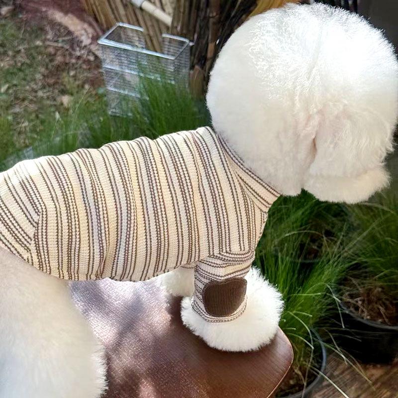 Dog Clothes Autumn Teddy Bichon Pomeranian Yorkshire Schnauzer Poodle Small Dog Pet Bottoming Shirt Autumn