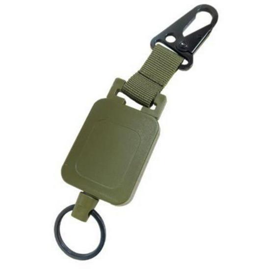 Minimalist Tactical Backpack with U-Shaped Retractable Steel Wire Keyring and Four-Color Spring Buckle