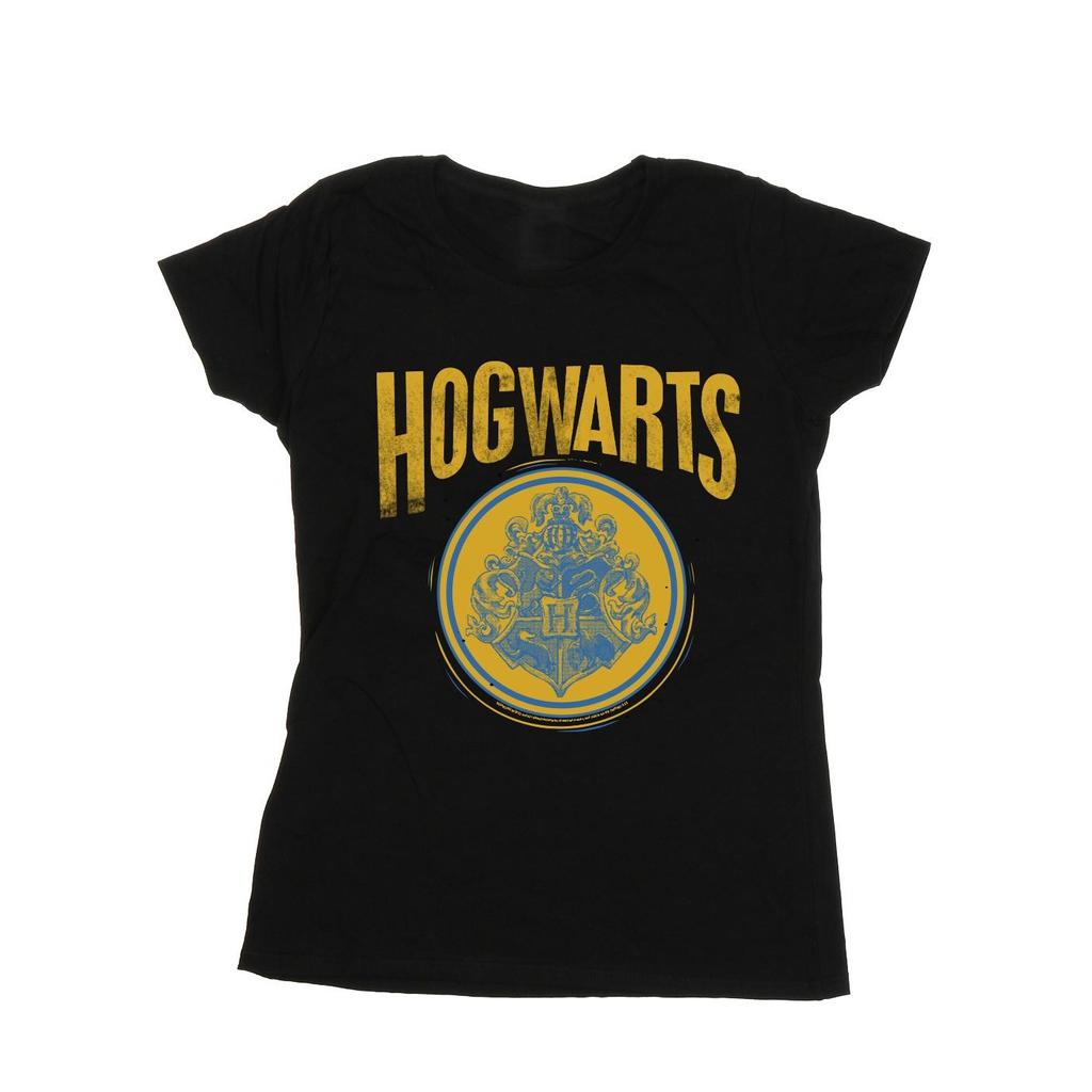 Harry Potter Womens/Ladies Hogwarts Circle Crest Cotton T-Shirt
