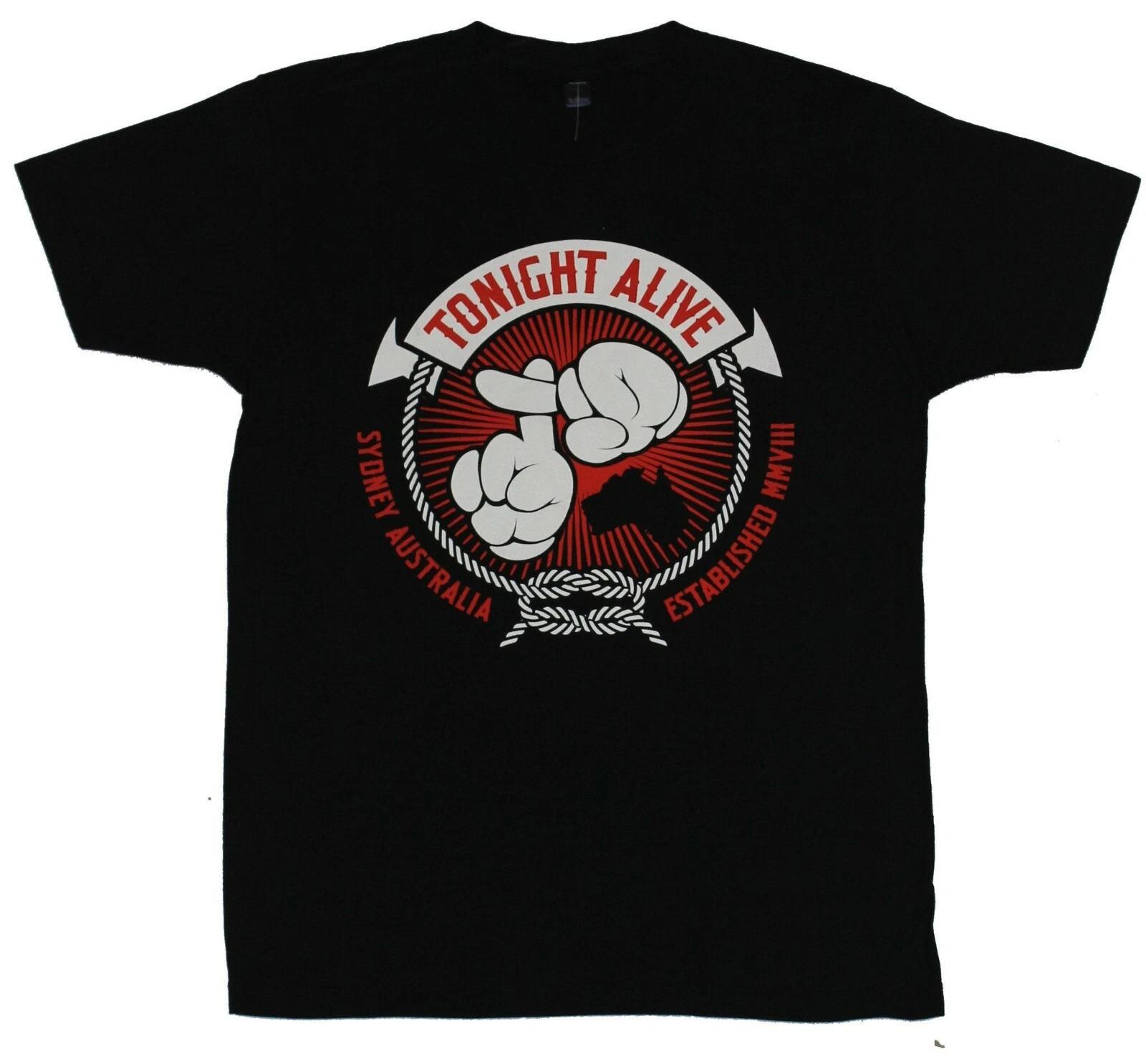 Tonight Alive Mens Puffy Hands Logo Tee Shirt New S, M, L, XL S