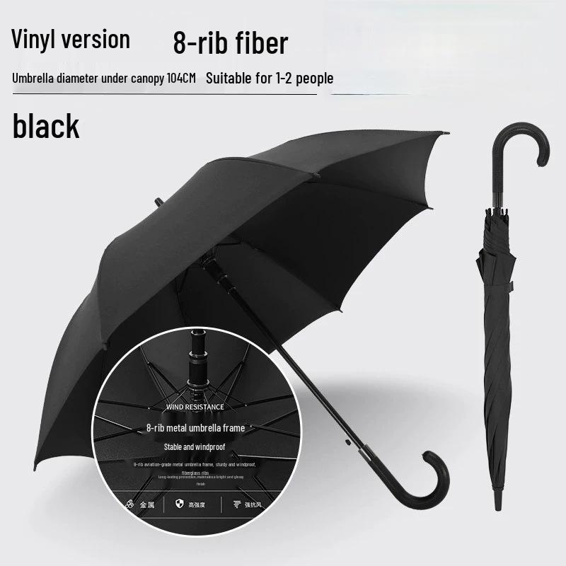 Extra Large Windproof Golf Umbrella with Long Handle, Sun Protection, and Customizable Logo