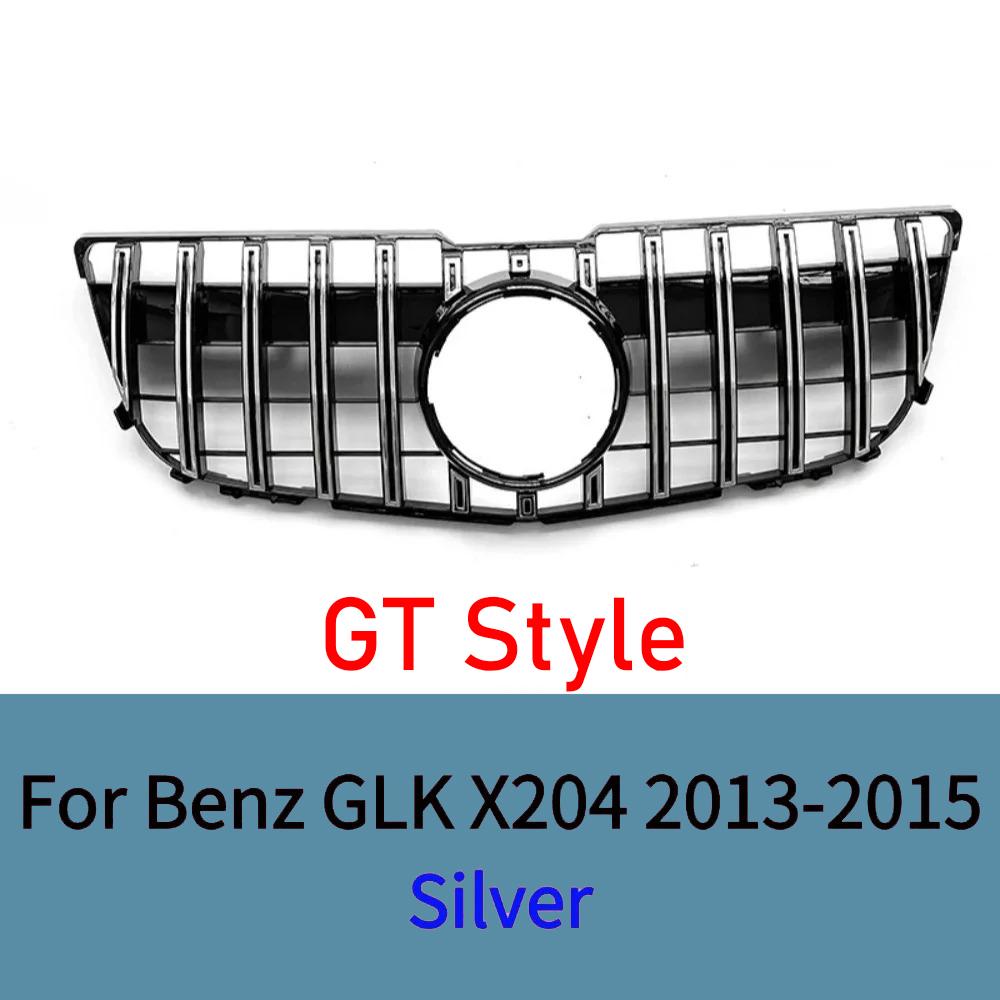 Für Mercedes GLK X204 2013-2015 Frontgrill Passend für GLK280 GLK300 GLK350 Kühlergrill mit Netz ABS Chrom-Zierleiste