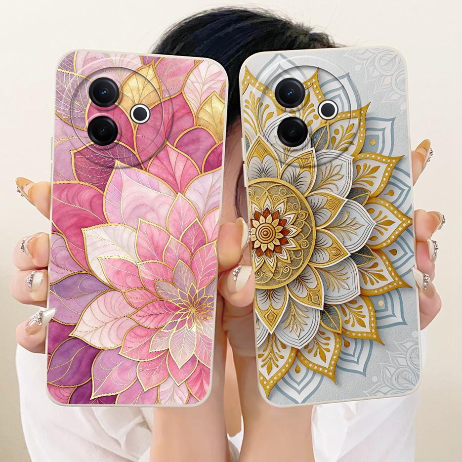 For Vivo Y39 5G Case V2436 Cool Owl Dragon Painted Cover Shockproof Phone Case For Vivo Y300i Y 300i V2444A VivoY39 5G Soft Bags