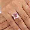 Morganite Gemstone Silver Elegant Ring, 925 Sterling Silver Handmade Morganite Jewelry, June Birth-Stone Gift, Anniversary Gift For Wife RR-73-13