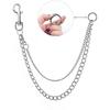 Unisex Retro Punk Metal Waist Chain Pendant - Versatile Hip Hop Style