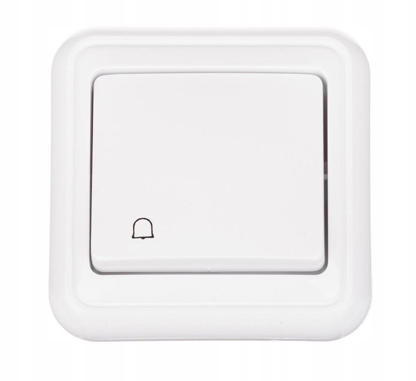 Włącznik zwierny dzwonkowy podtynkowy IP20 biały 1 szt.