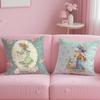 Cute Sarah Kay Girl Cushion Cover Short Plush Double-Sided Printing Home Machine Washable In Warm Winter Pillow Cover