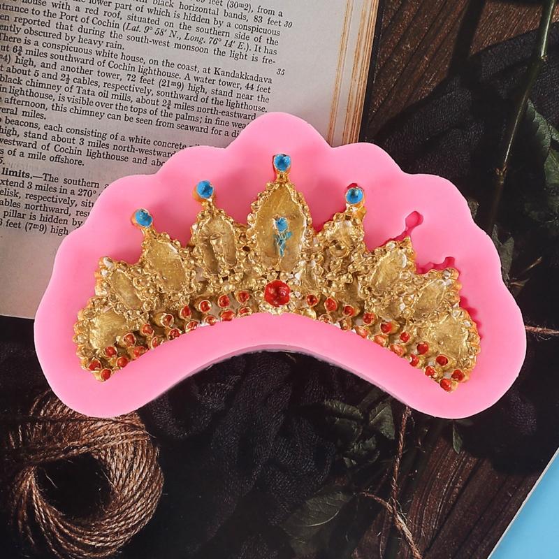 Crown Cookie Mould Silicone Material Fondant Cake Crown Shape Baking Accessories