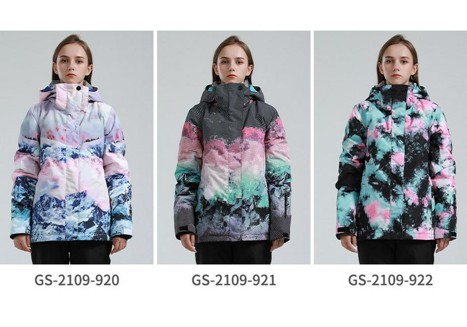 Women's Winter Ski Suit: Windproof, Waterproof, and Wear-Resistant Jacket for Single and Double Boarders.