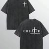 Printed Street T-Shirts Create Short-Sleeved T-Shirts Men'S Washed Cross Casual Purpose Women'S Men'S Tops One