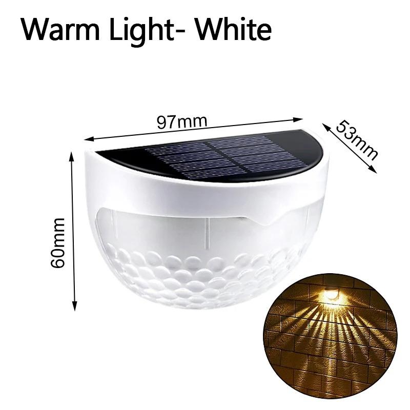 Solar Hedge Light 6LED Half Round Ladder IP65 Waterproof Courtyard Garden Balcony Wall Lamp Induction Decoration Lighting Bright