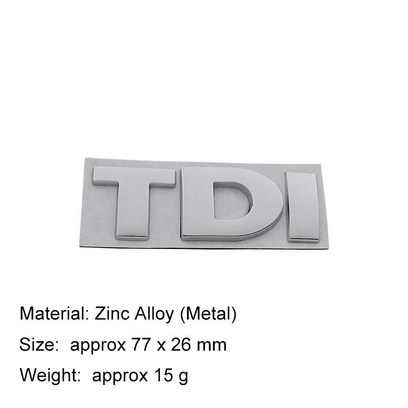 3D Premium Turbo Direct Injection TDI for car Hood Fender trunk Rear Bonnet Nameplate Decal Emblem Badge Sticker