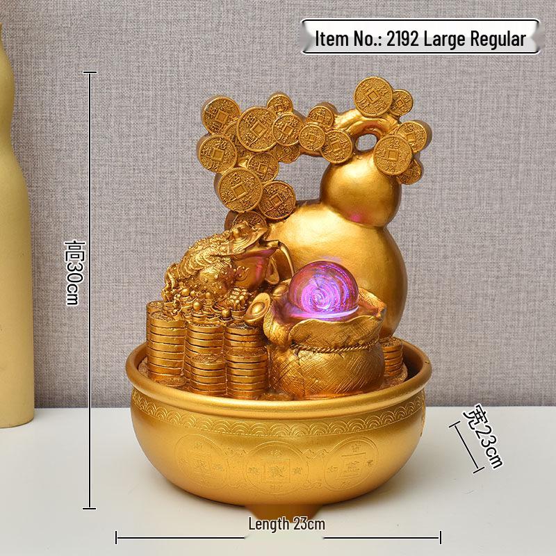 Exquisite Desktop Landscape Lamp with Lucky Cat, Money Tree, and Humidifier - Creative Gift Ornament