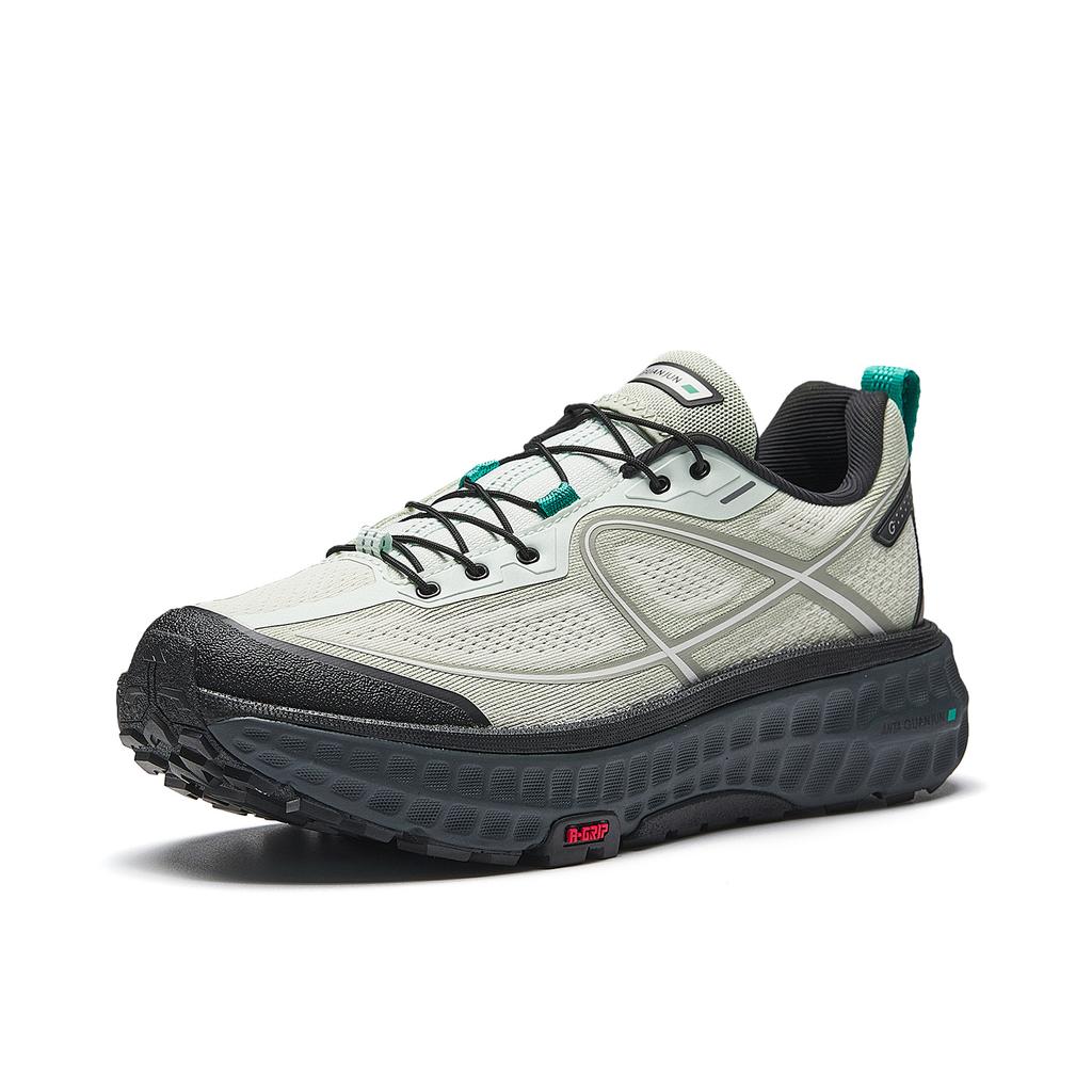 Anta All Walk 2 Pull Rope Champion Running Shoes 2026 Spring Kids Running Shoes Gray Green 122615534A-2