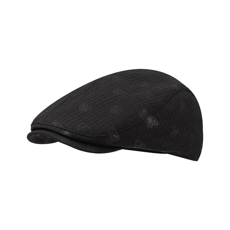 

Spring Summer Forward Cap Women, Vintage Style, All-match Trendy Beret Newsboy Hat 2026 New 56-58cm чорний