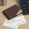 Simple Business Card Case (Dark Brown) Business Card Wallet
