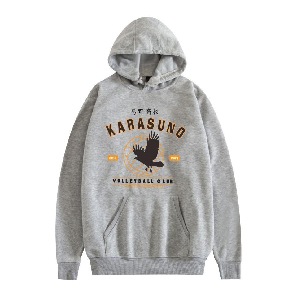 2025Fashion Trend Loose Volleyball Youth Cartoon Japanese Anime Print Loose Hoodie Sweatshirt for Men