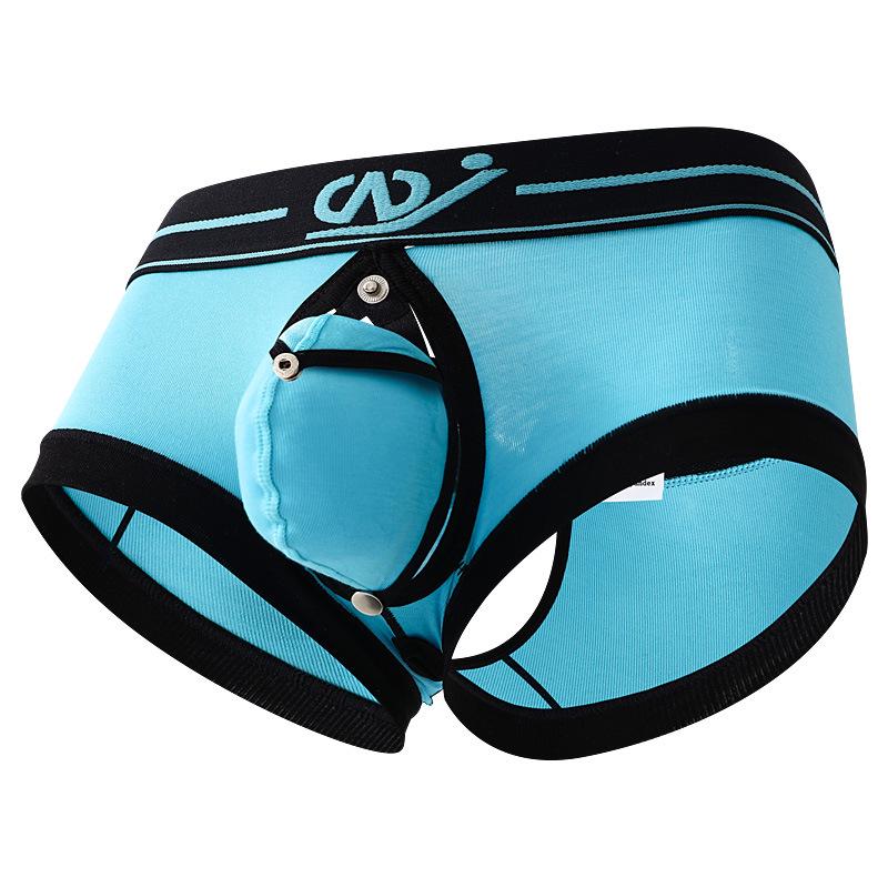 Ανδρικά Ερωτικά Μπόξερ Μπριφ με Ανοιχτό Καβάλο και Θήκη σε Σχήμα U - Σέξι, Ελαφριά και Διαπνέοντα Εσώρουχα.