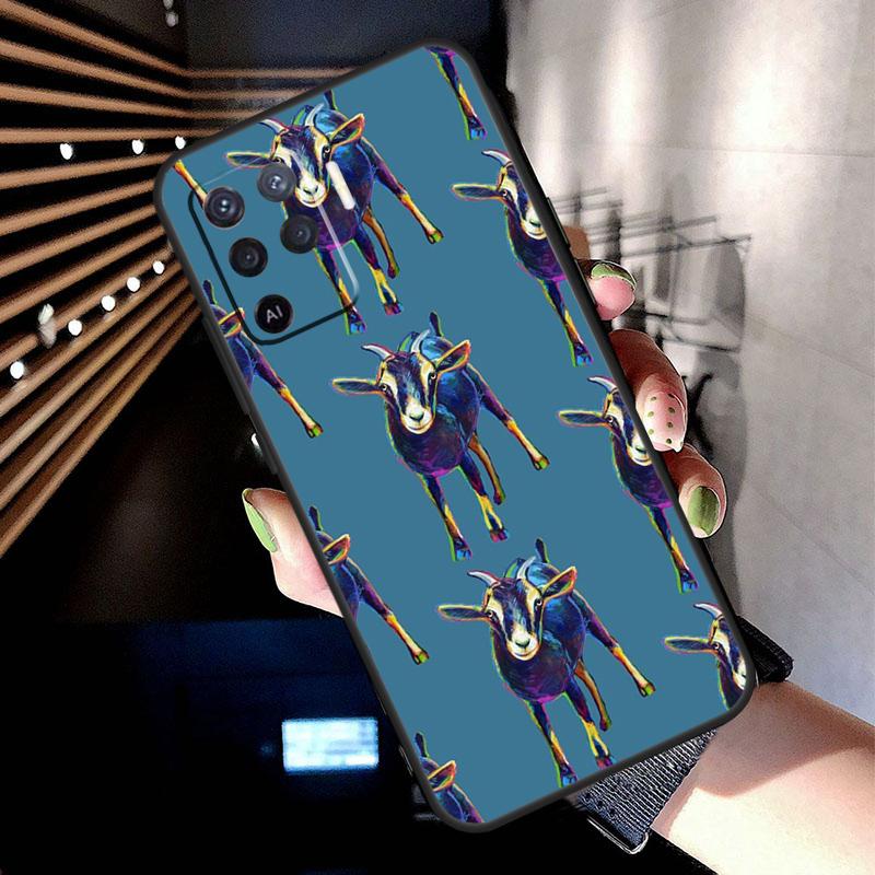 Goats Case For Oppo A74 A54 A94 A80 A60 A40 A18 A38 A58 A78 A98 A96 A76 A16 A15 A17 A57 A77 A5 Pro