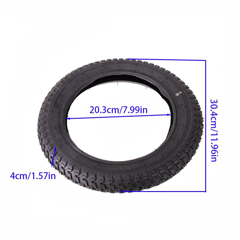 Pneumatico esterno 12 pollici 12x2.125 (57-203), adatto per sostituire parti di pneumatici di biciclette, scooter e passeggini