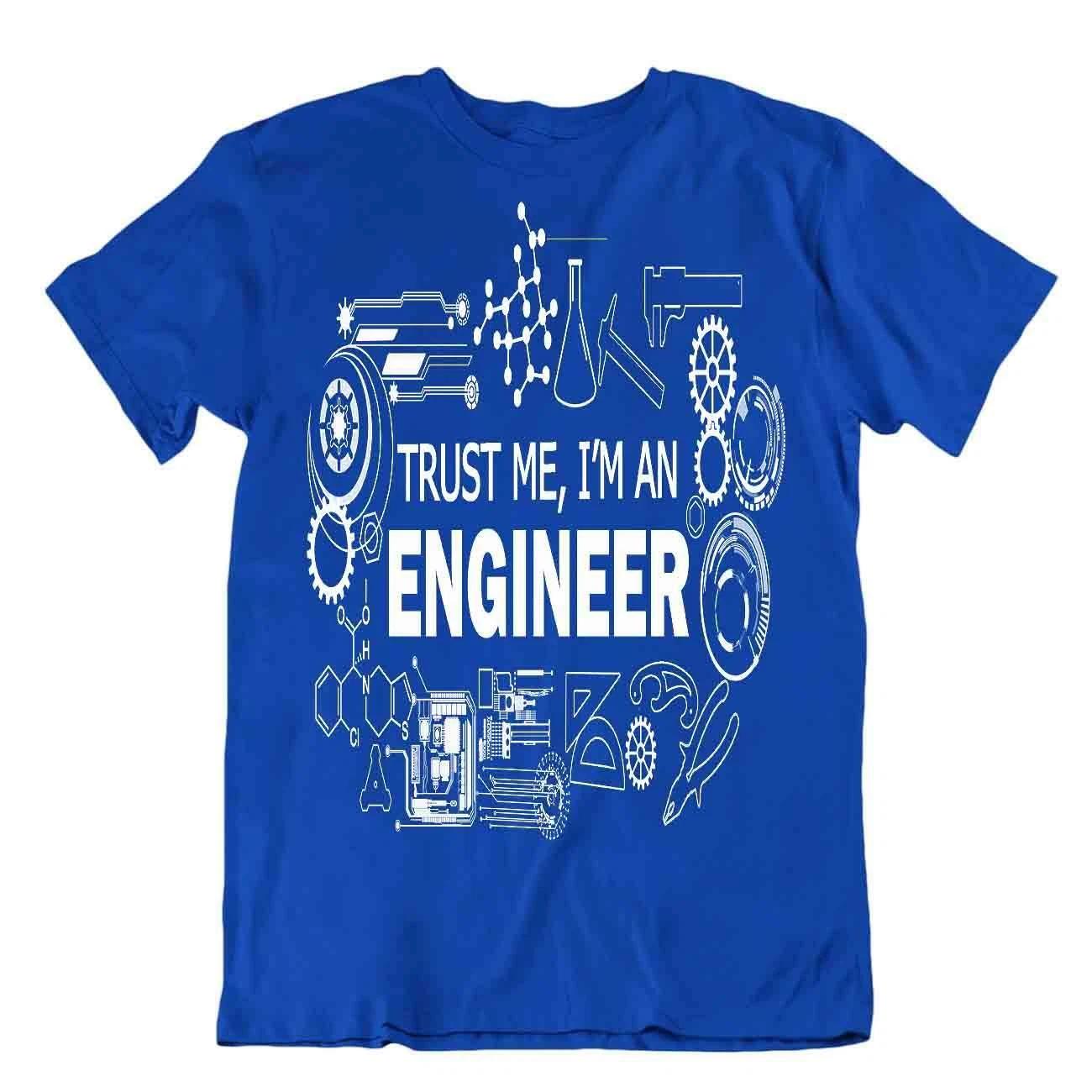 Engineer Science Humor T-Shirt Stylish Design Shirts Nerd Slogen Tee 2XL