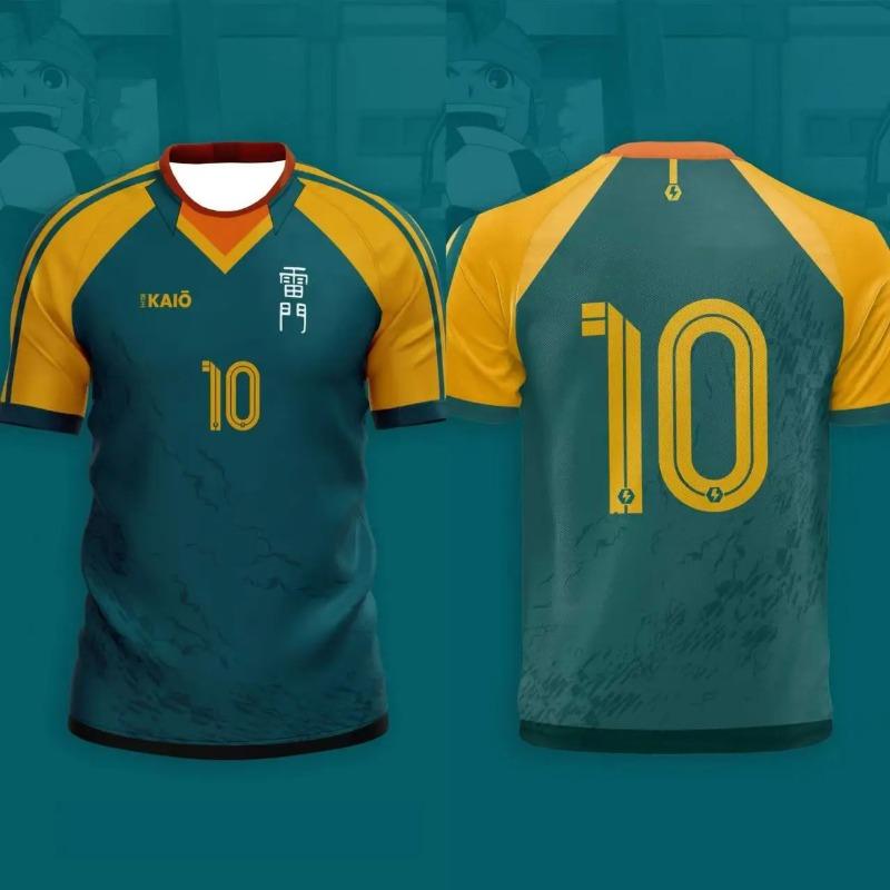New Jersey Kids Anime Football T-Shirts Summer Men's/Women's Casual Sports Tees Soccer Top
