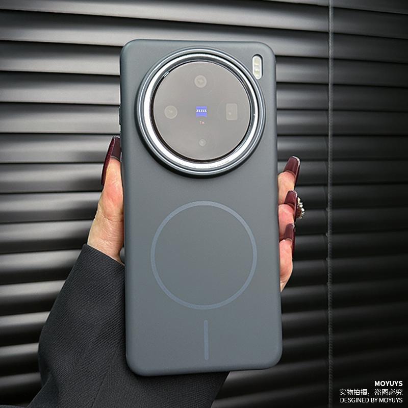 Applicable to vivox111 mobile phone case new magnetic suction vivo x111pro large hole x111pro mini ultra-thin grinding